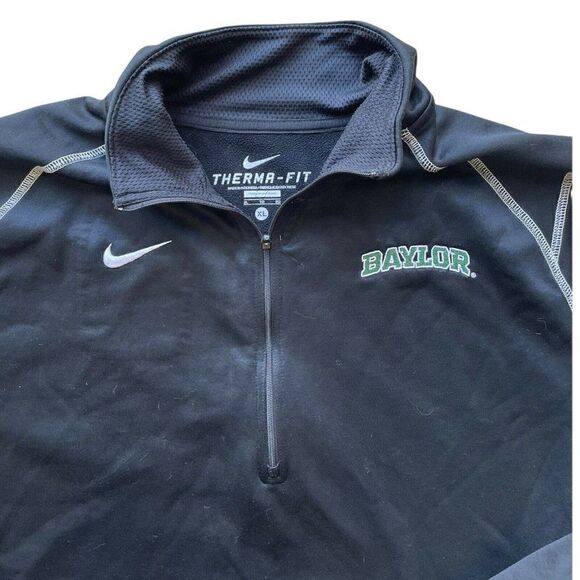 Nike Dri-Fit Baylor Bears BU Big 12 Men's Pullover 1/4 Zip Jacket Size XL - Picture 3 of 4